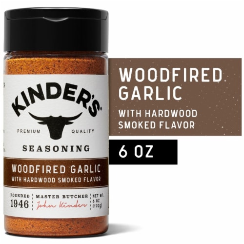 Kinder's® Woodfired Garlic Seasoning Perspective: front