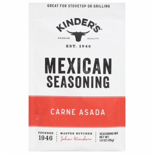 Kinder's® Carne Asada Mexican Seasoning Perspective: front
