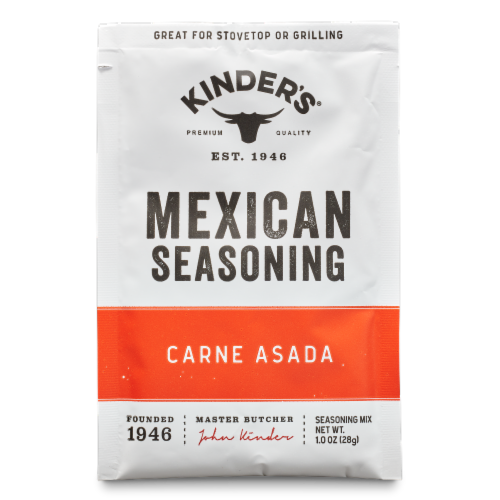 Kinder's Carne Asada Mexican Seasoning Perspective: front