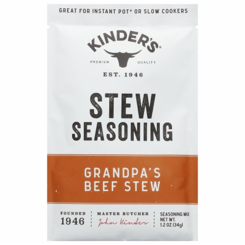 Kinders® Beef Stew Seasoning Mix Perspective: front