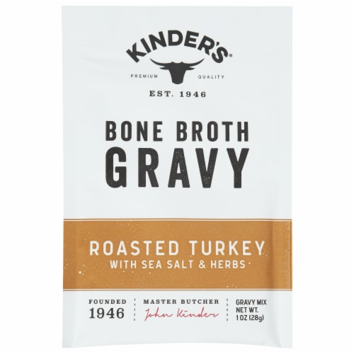Kinder's® Roasted Turkey Bone Broth Gravy Mix Perspective: front