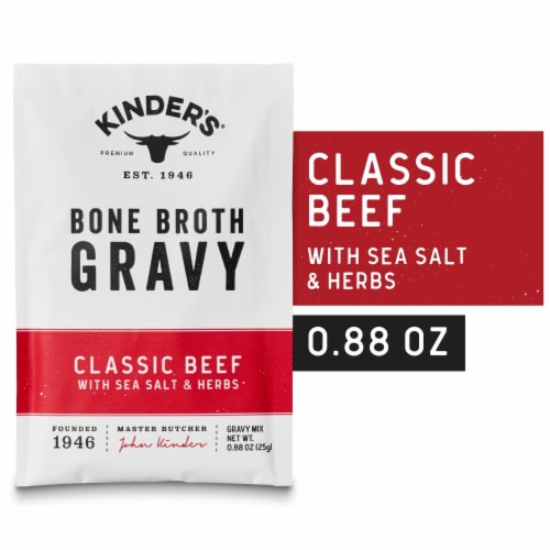 Kinder's® Classic Beef Bone Broth Gravy Mix Perspective: front
