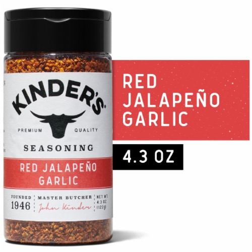 Kinder's® Red Garlic Crushed Red Jalapeno & Garlic Seasoning, 4.3