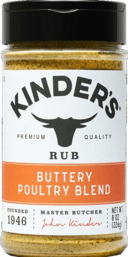 Kinder's® Buttery Poultry Blend Rub Perspective: front