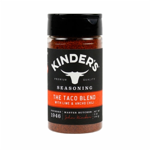 Kinder's The Taco Blend with Lime & Ancho Chili Made From Scratch Seasoning 5 oz Perspective: front
