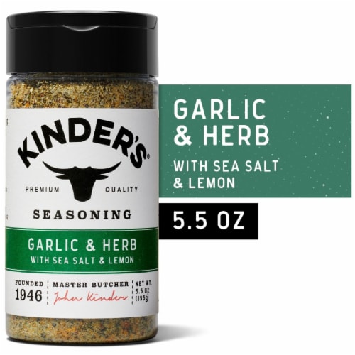 Kinder's® Garlic & Herb with Sea Salt & Lemon Perspective: front
