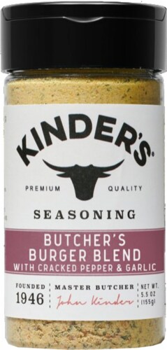 Kinder's® Butcher's Burger Seasoning Blend Perspective: front