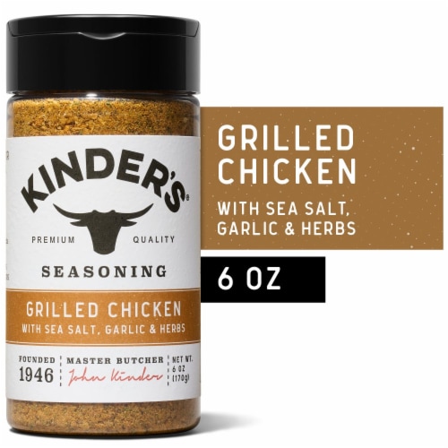 Kinder's® Grilled Chicken Seasoning Perspective: front