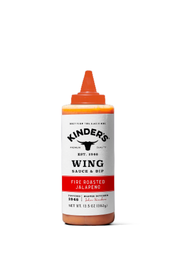 Kinder's® Fire Roasted Jalapeno Wing Sauce and Dip Perspective: front
