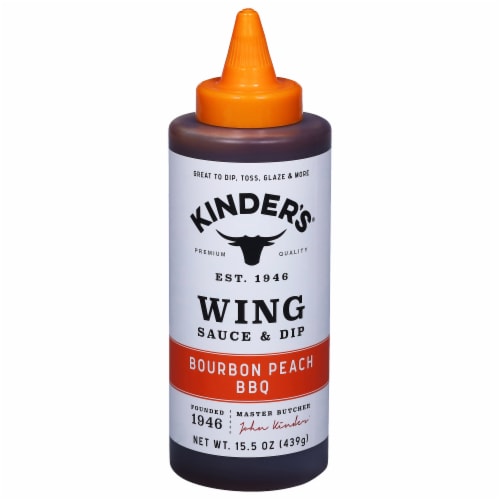 Kinder's® Bourbon Peach BBQ Wing Sauce Perspective: front