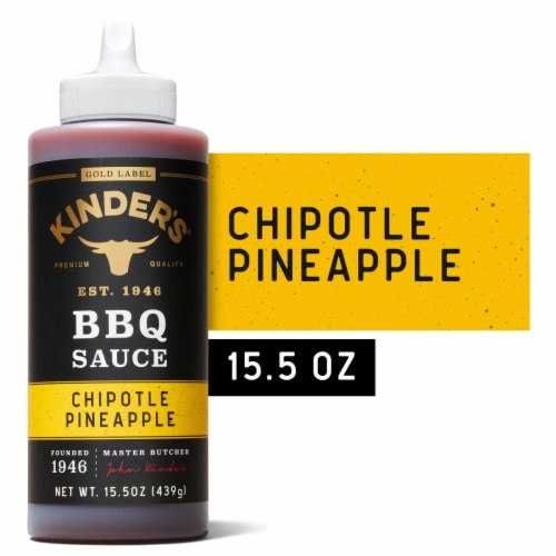 Kinder's® Chipotle Pineapple BBQ Sauce Perspective: front
