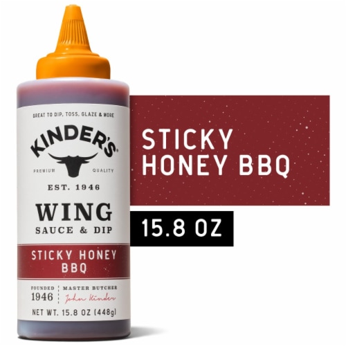 Kinder's® Sticky Honey BBQ Wing Sauce Perspective: front