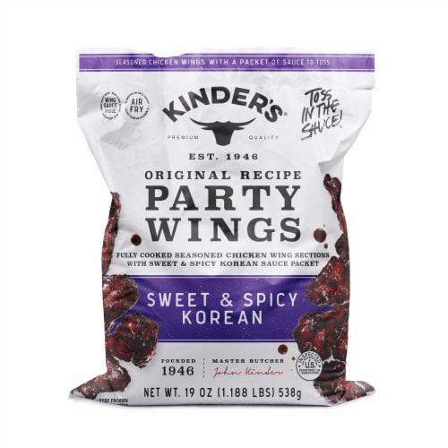 Kinder's® Sweet & Spicy Korean Chicken Wings Perspective: front