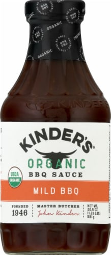 Kinders Organic Mild BBQ Sauce Perspective: front