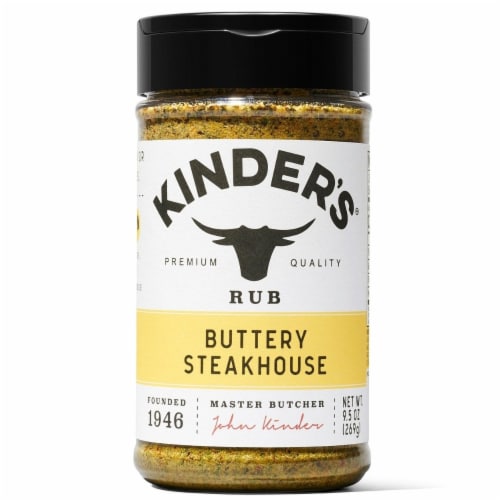 KINDER'S Buttery Steakhouse Seasoning (9.5 Ounce) Perspective: front