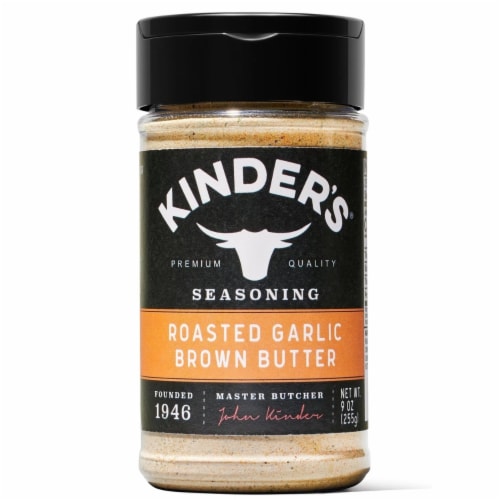 Kinder's Roasted Garlic Brown Butter Seasoning (9 Ounce) Perspective: front