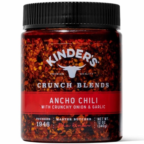Kinder's Crunch Blends Ancho Chili Topper (12 Ounce) Perspective: front