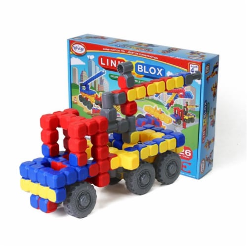 Popular Playthings PPY19201 Linka Blox Deluxe - 126 Piece Perspective: front