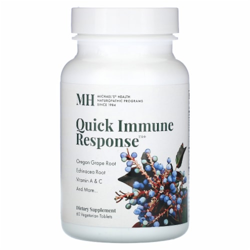 Michael's Naturopathic Programs Quick Immune Response Vegetarian Tablets Perspective: front