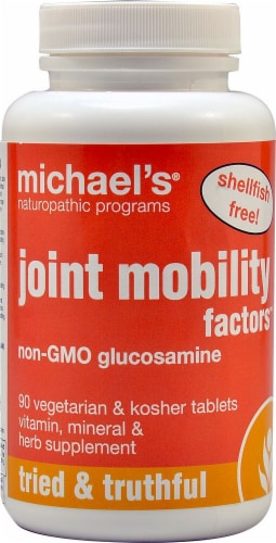 Michael's Naturopathic Programs Joint Mobility Factors non-GMO Glucosamine Perspective: front
