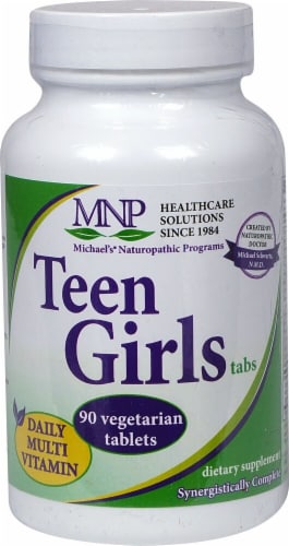 Michael's Naturopathic Programs  Teen Girl's Tabs Daily Multivitamin Perspective: front
