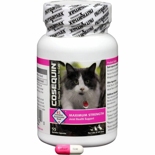 Cosequin® for Cats Maximum Strength Joint Health Supplement Capsules Perspective: front