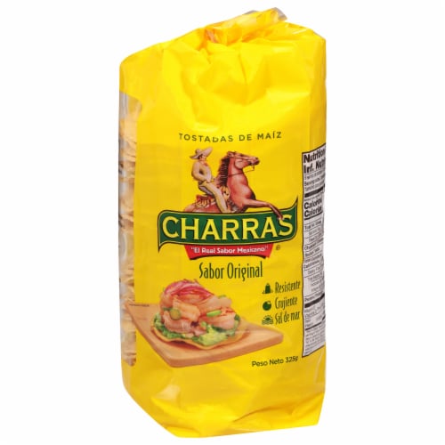 Charras® Original Yellow Corn Tostadas Perspective: front