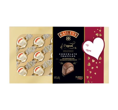 Baileys Original Non Alcoholic Chocolate Truffles Perspective: front