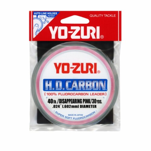 Yo-Zuri HD 40LB DP Yo-Zuri HD Disappearing Pink Fluorocarbon Leader ...