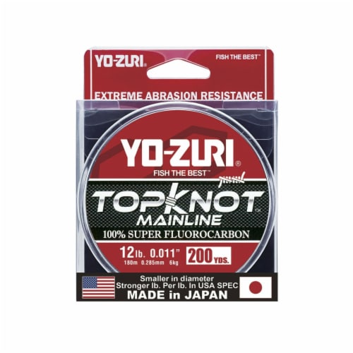 Yo-Zuri Yo-Zuri TopKnot Fluorocarbon Mainline 200YD spool 12LB, 1