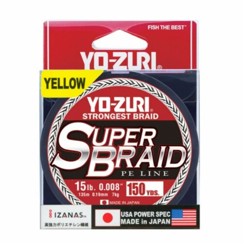 Yo-Zuri Yo-Zuri Super Braid 150 yard Spool High Vis Yellow 15LB, 1 - Kroger