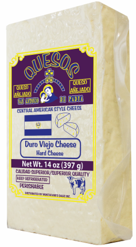 San Antonio De Padua Quesos Duro Viejo Hard Cheese Perspective: front