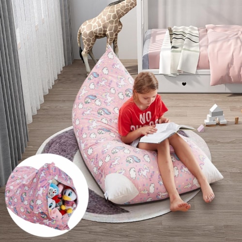 55 x 35 in. Microfiber Posh Living Bean Bag Covers, Unicorn Light Pink, 1 -  Ralphs