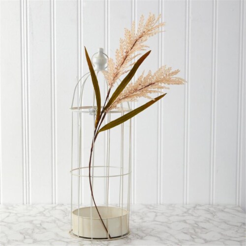 30 in. Sorghum Harvest Artificial Flower, Cream - Set of 12 Perspective: front