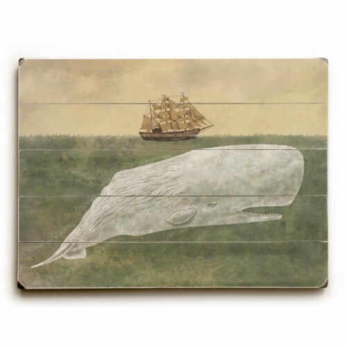 12 x 16 in. Far from Nantucket Planked Wood Wall Decor by Terry Fan Perspective: front