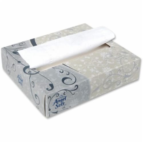 Angel Soft Professional Series Ultra Facial Tissue, White Perspective: front