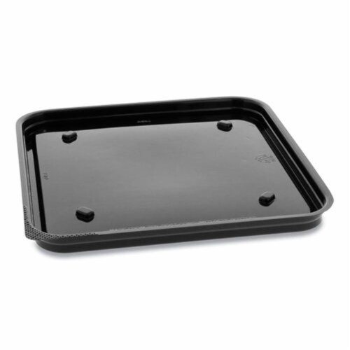 Square Base Container, Black Perspective: front