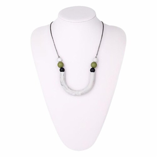31 in. U Tube Chewable Necklace, Assorted Color Perspective: front