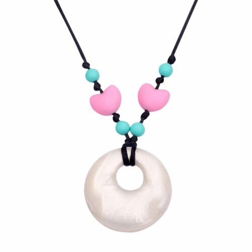 29.5 in. Hearts Chewable Necklace, Assorted Color Perspective: front