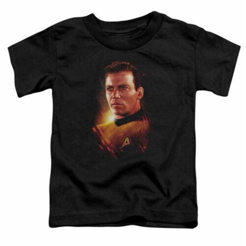 Star Trek-Epic Kirk - Short Sleeve Toddler Tee - Black&#44; Medium 3T Perspective: front