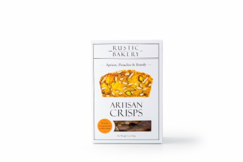 Rustic Bakery Apricot Pistachio & Brandy Artisan Crisps Perspective: front