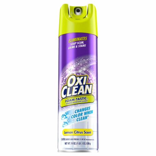 Kaboom™ Foam-Tastic™ Lemon Citrus Scent Bathroom Cleaner with OxiClean Perspective: front