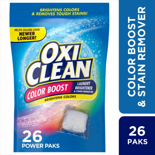 OxiClean Color Boost Laundry Brightener and Stain Remover Power Paks Perspective: front