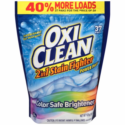 Oxi Clean 2 in 1 Stain Fighter Power Packs Stain Remover Perspective: front