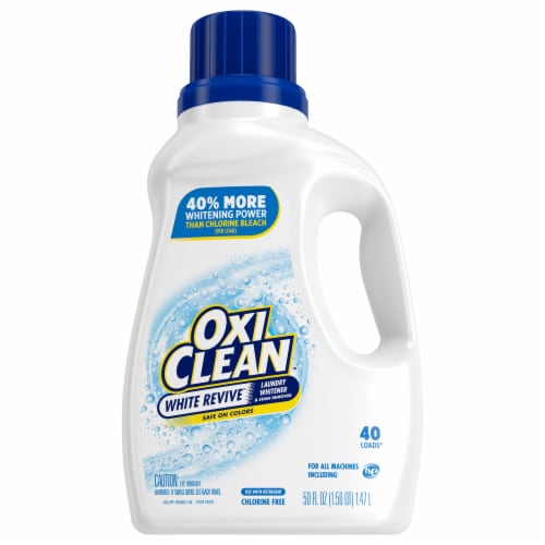 OxiClean 50 oz. White Revive Liquid Additive Fabric Stain Remover (2-Pack)