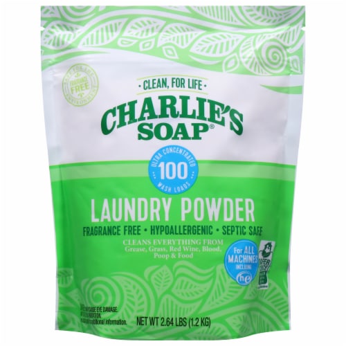 Charlie's Soap Powder Laundry Detergent Perspective: front