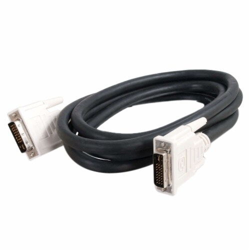 2m DVI-I M/M Dual Link Digital/Analog Video Cable (6.5ft) - Black Perspective: front