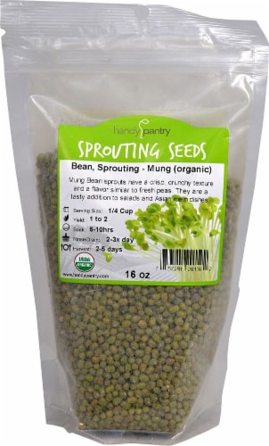 Handy Pantry Organic Mung Bean Sprouting Seeds Perspective: front