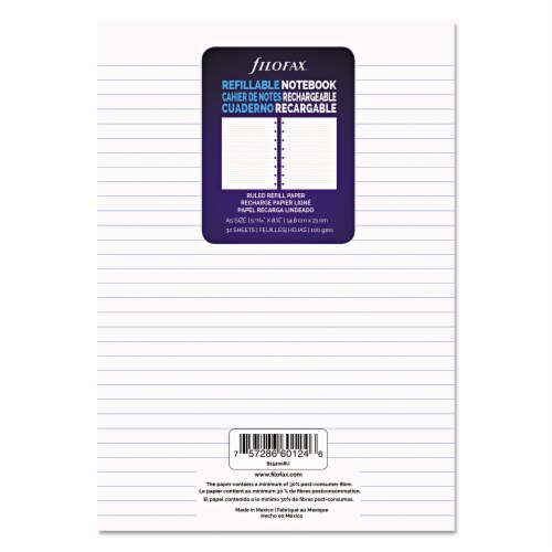 Notebook Refills, 8-Hole, 8.25 x 5.81, Narrow Rule, 32/Pack Notebook Refills, 8-Hole, 8.25 x 5.81, Narrow Rule, 32/Pack
