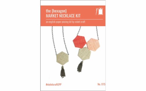 Violet Craft Market Necklace Kit Hexagon Perspective: front